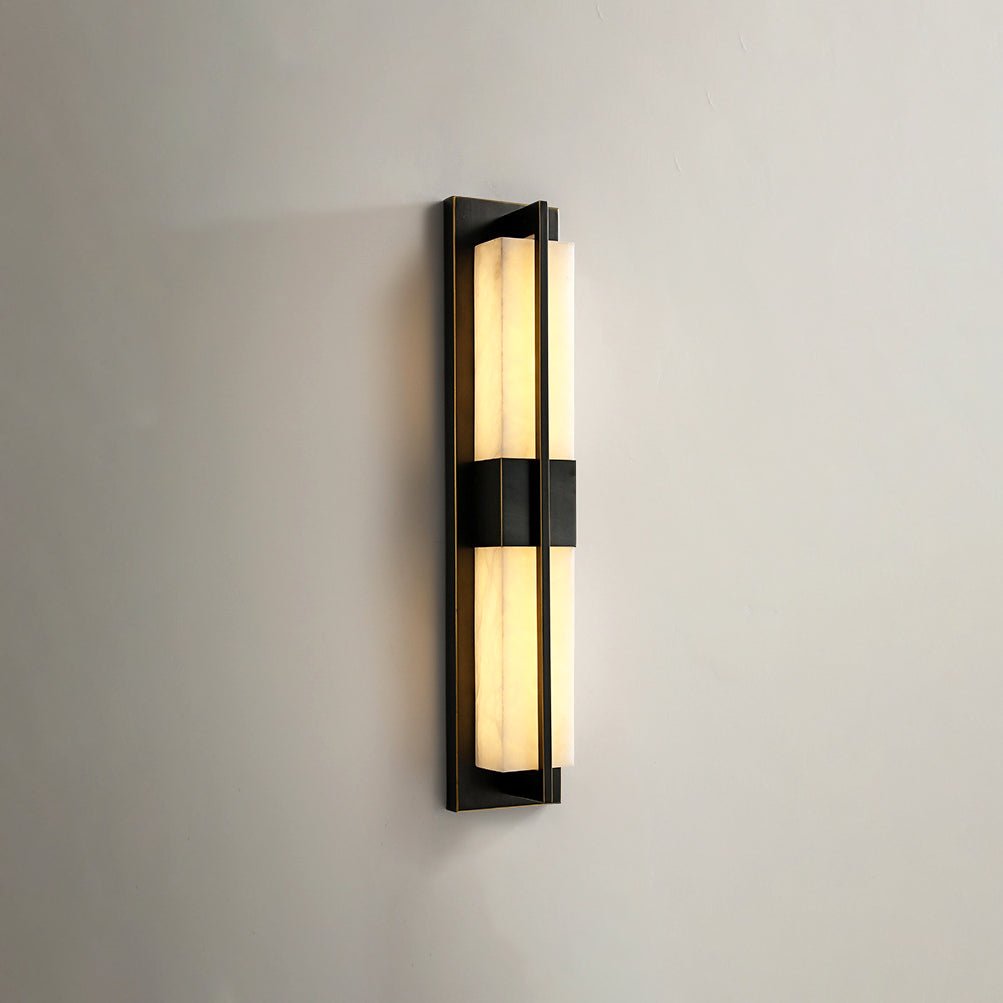 Laxor albast messing wandlamp