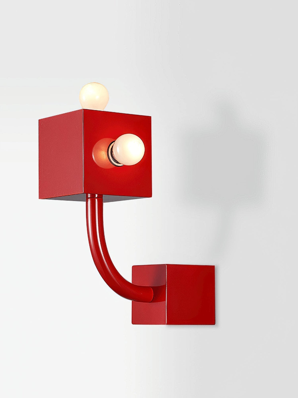 Brenna Individual Creativity Rode Kubus wandlamp