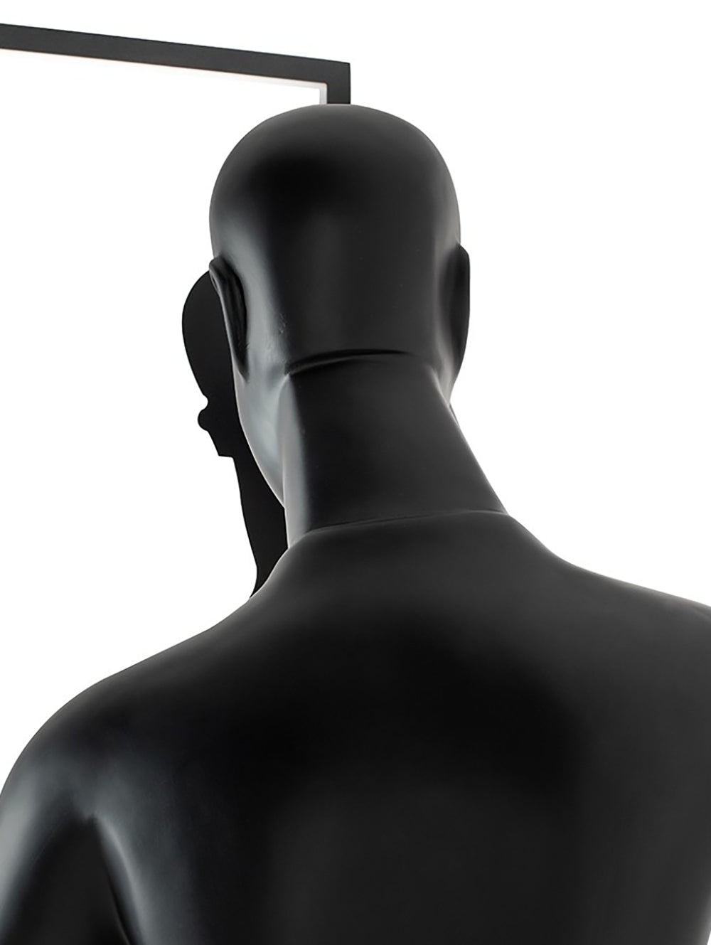 Onoryra sculpturale vloerlamp in zwart met spiegel