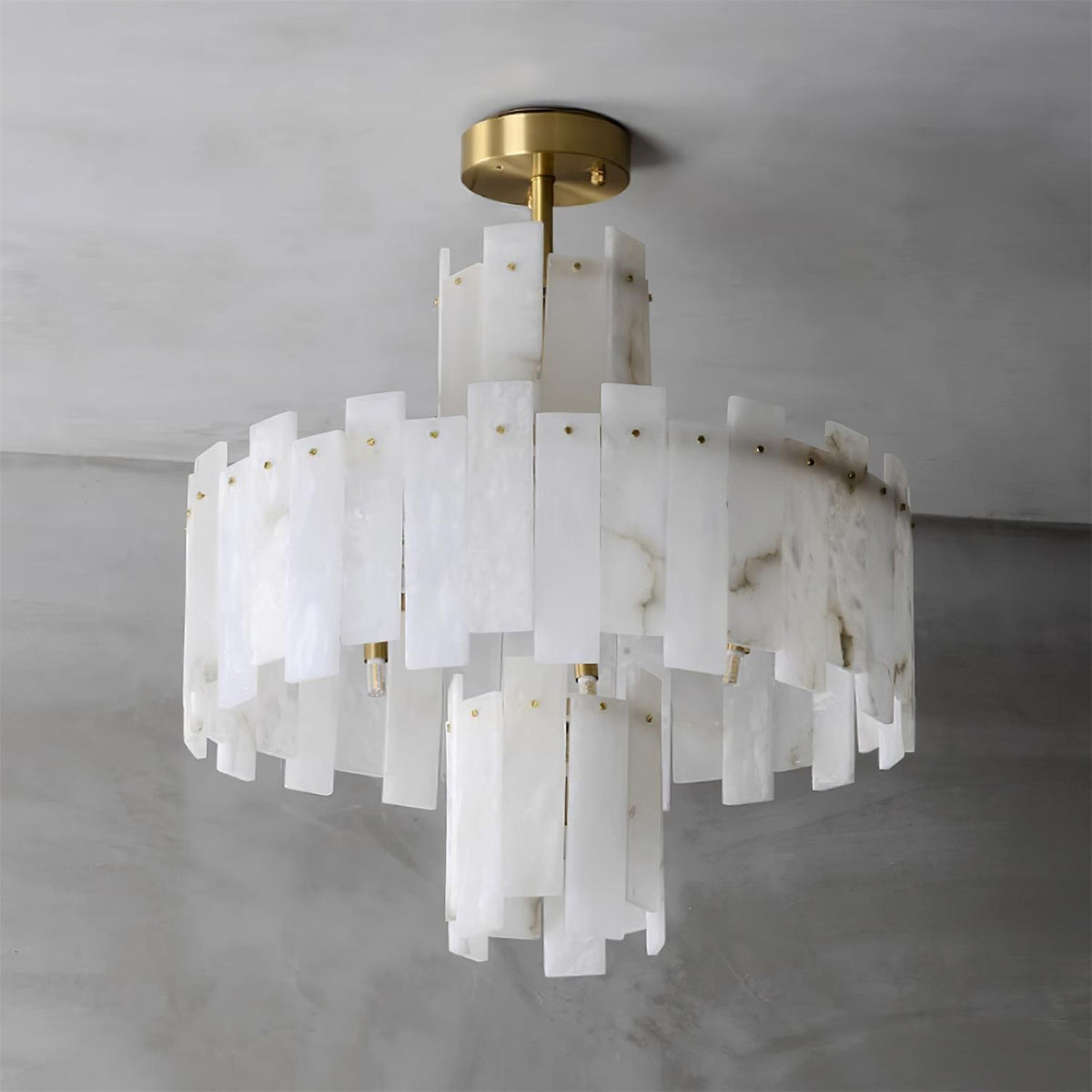 Soraya Art Deco albasten kroonluchter