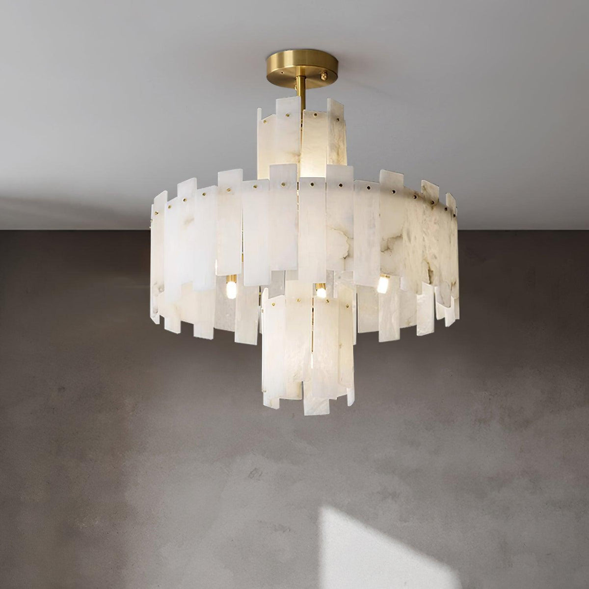 Soraya Art Deco albasten kroonluchter