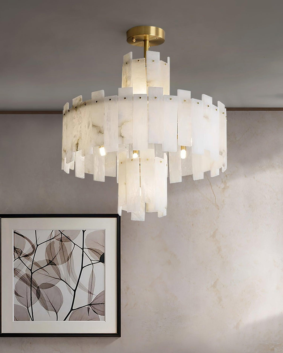 Soraya Art Deco albasten kroonluchter