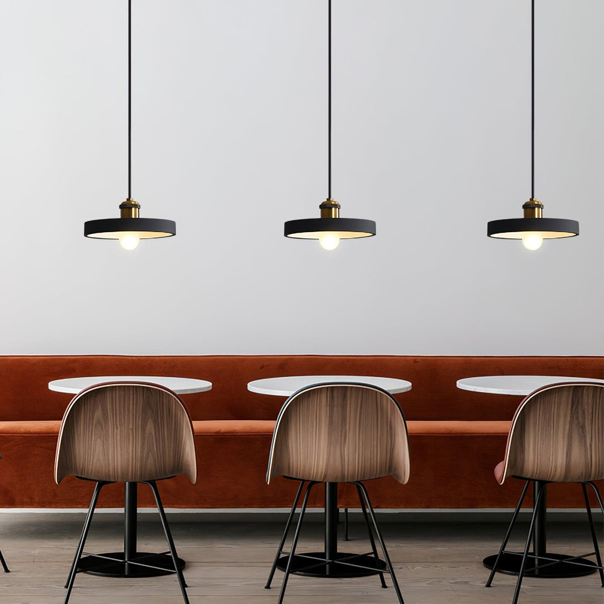 Trio Industriële hanglamp van hars