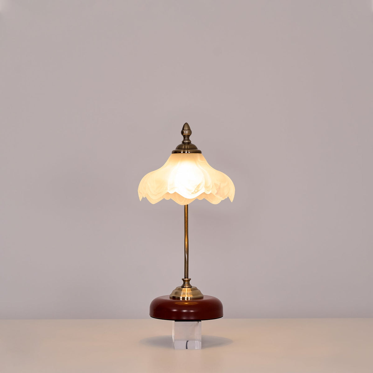 Velivise Retro bloemblaad tafellamp