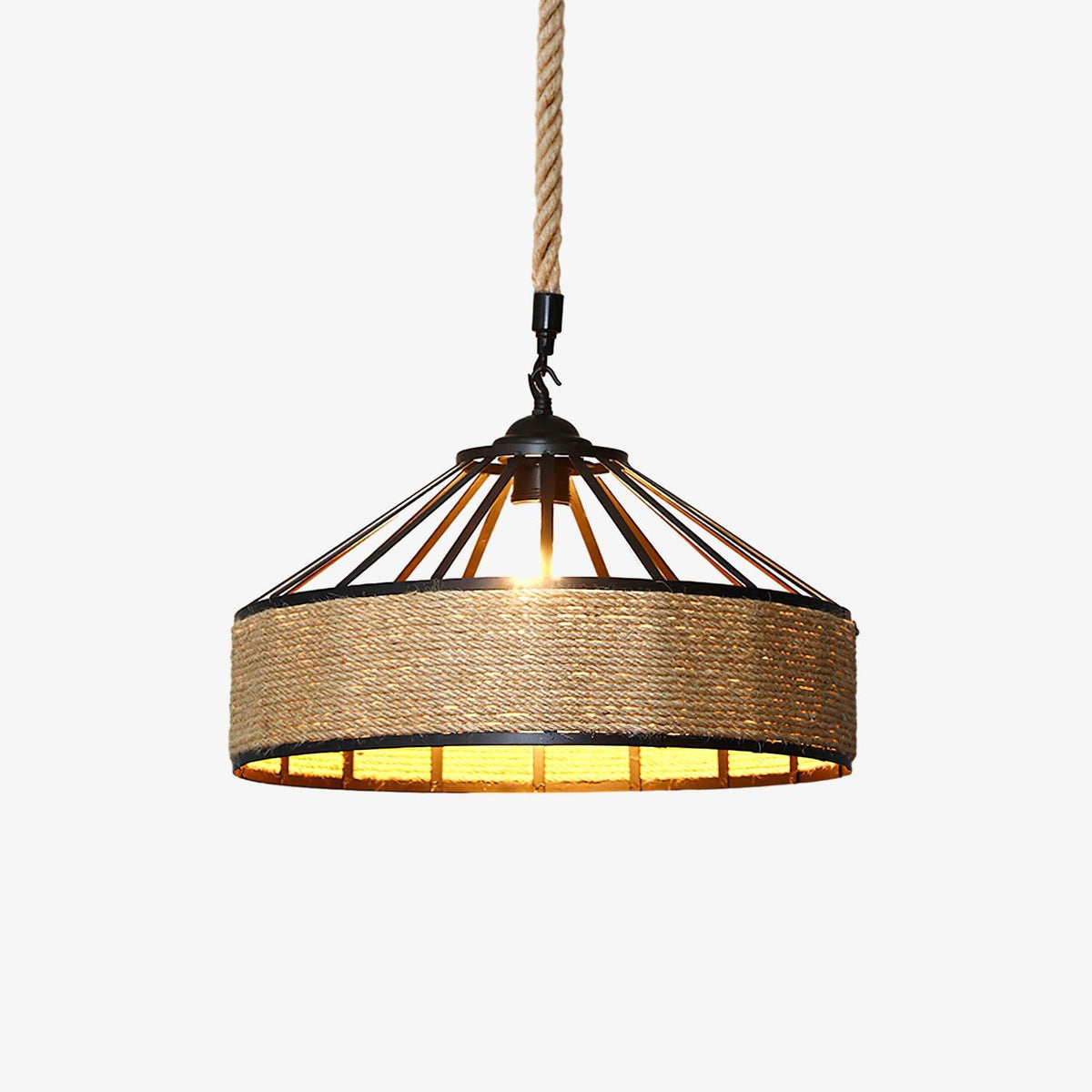 Yavmis Retro Hemp Rope Uitstekende hanglamp