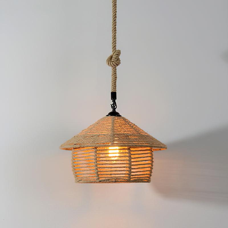 Yavmis Retro Hemp Rope Uitstekende hanglamp