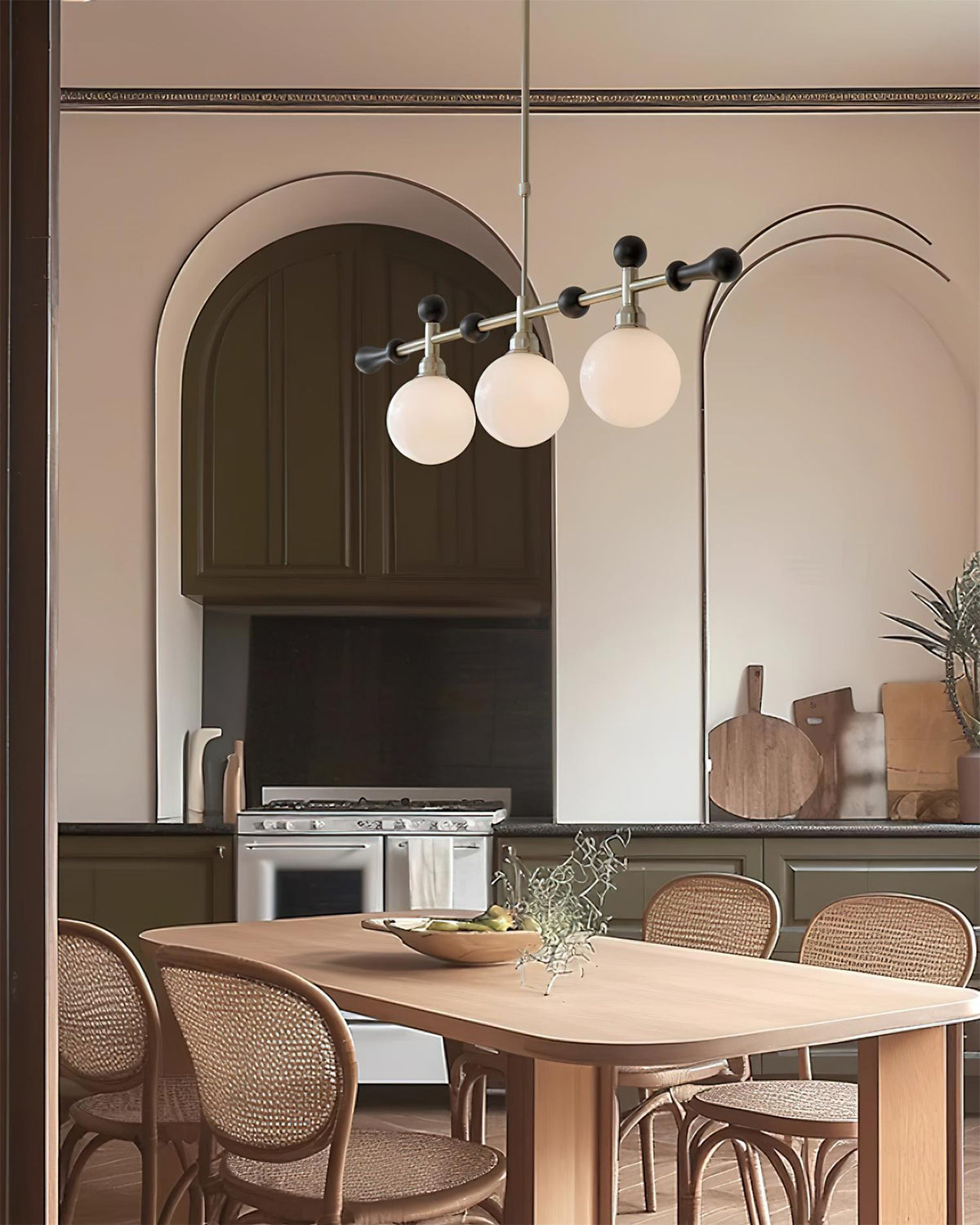 Kroonluchter Lineaire bollen LED/Gloeilamp voor Eetkamer Keuken Island