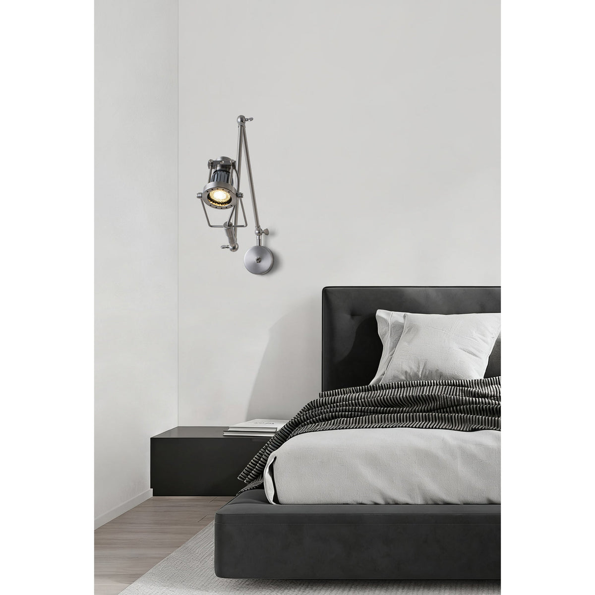 Reznor verstelbare arm wandlamp