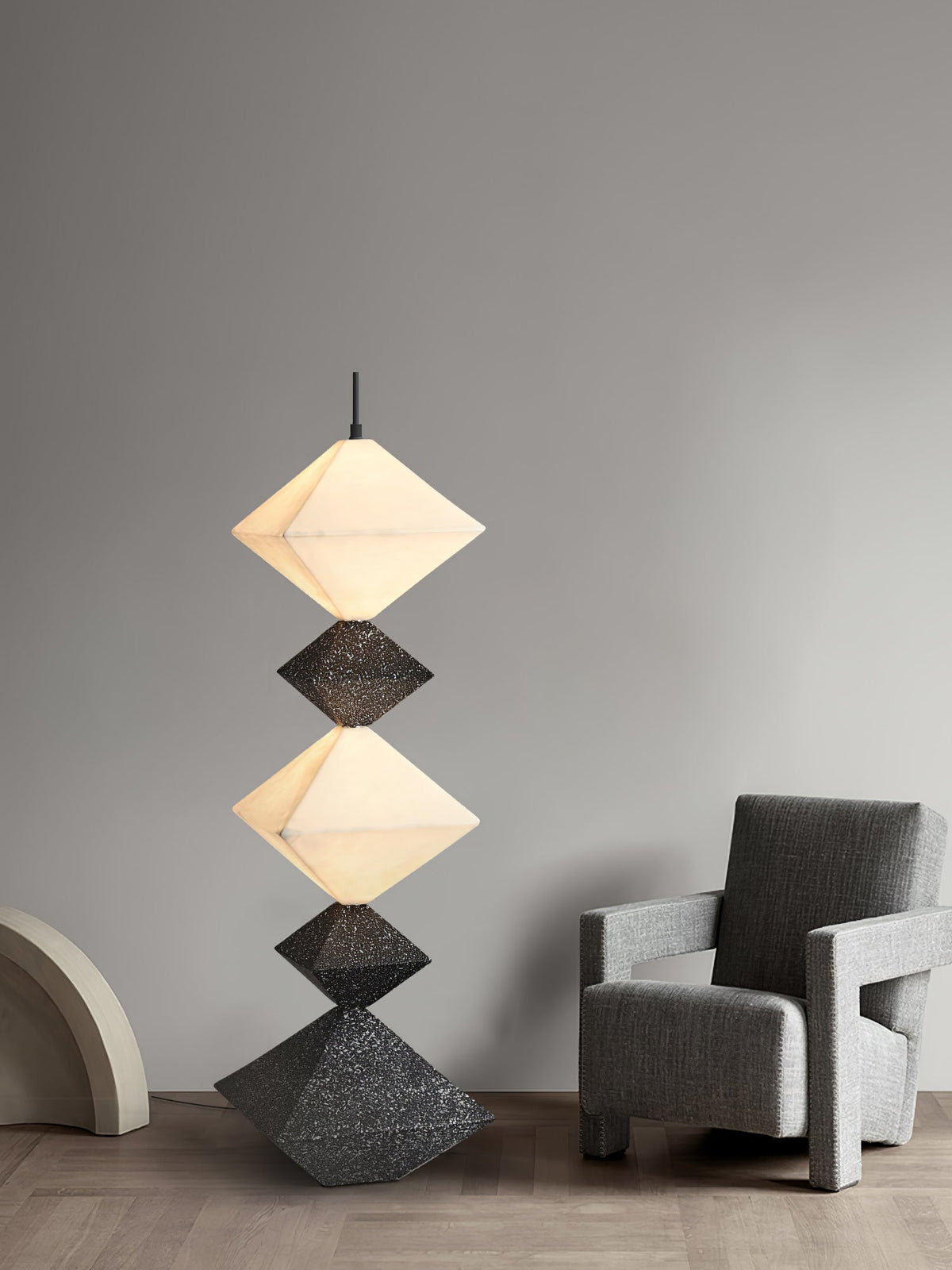 GeoGlow Rhombus Cube vloerlamp