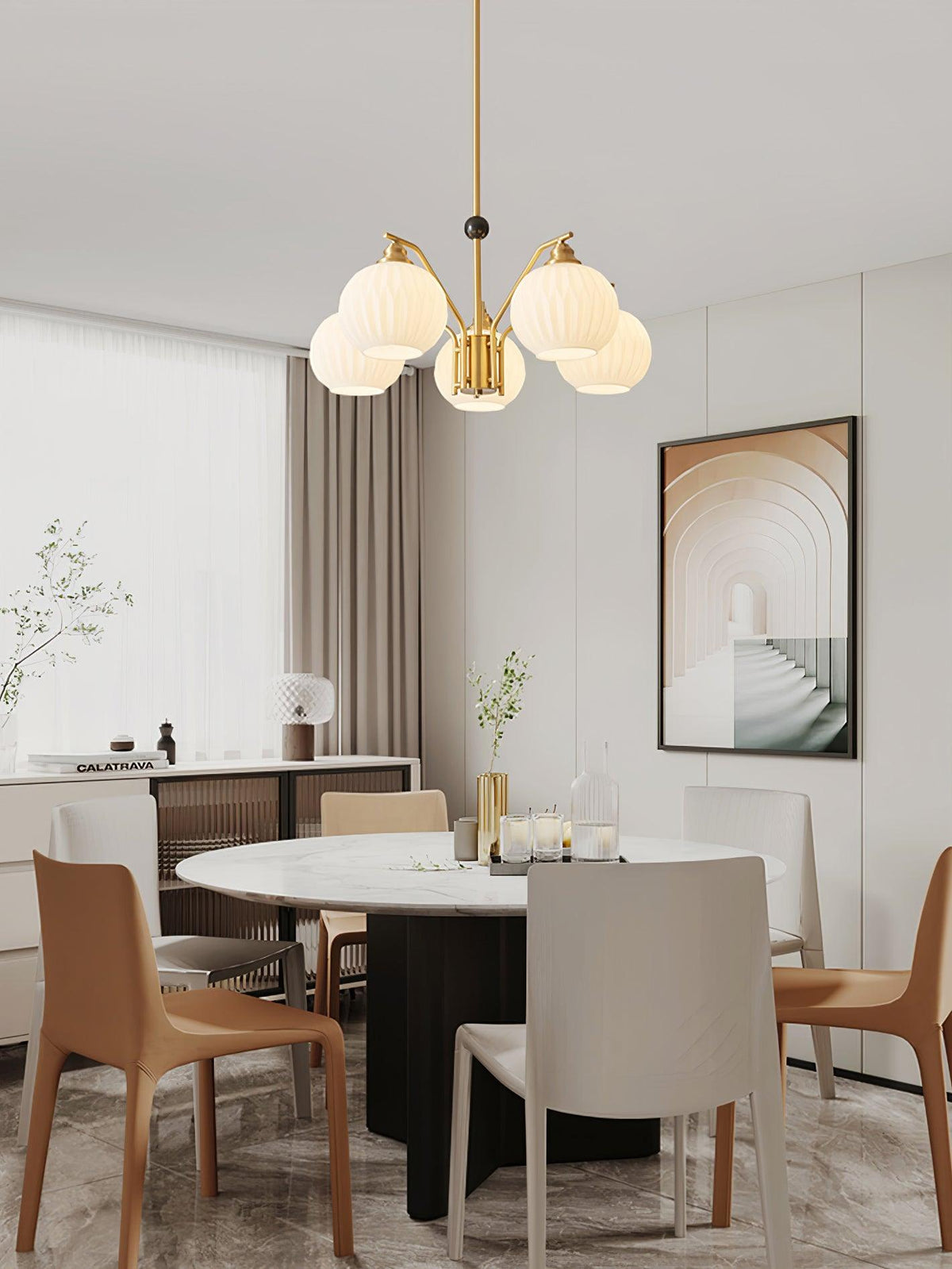 Nytheos Luxe messing kroonluchter