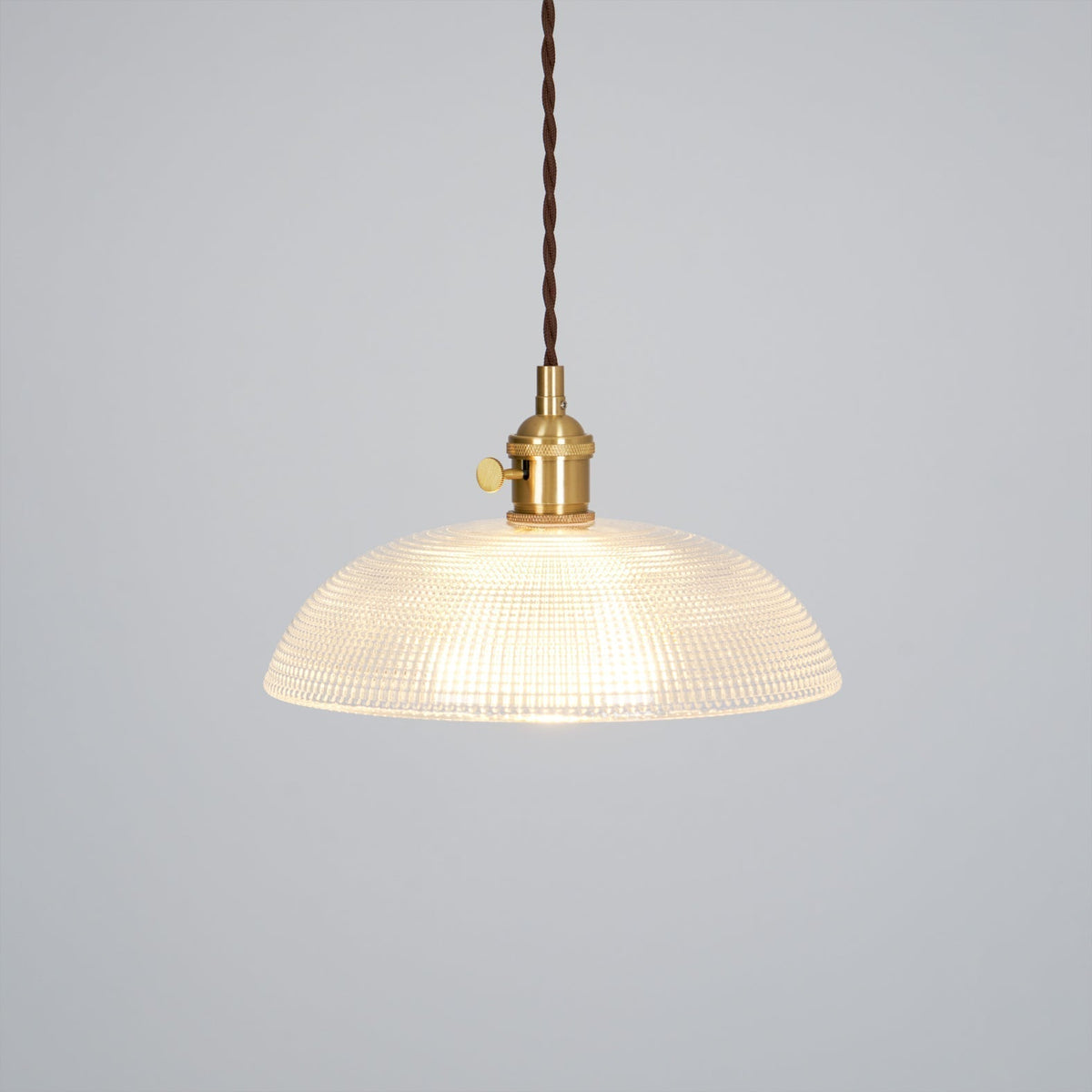 Crinel hanglamp van messing en glas