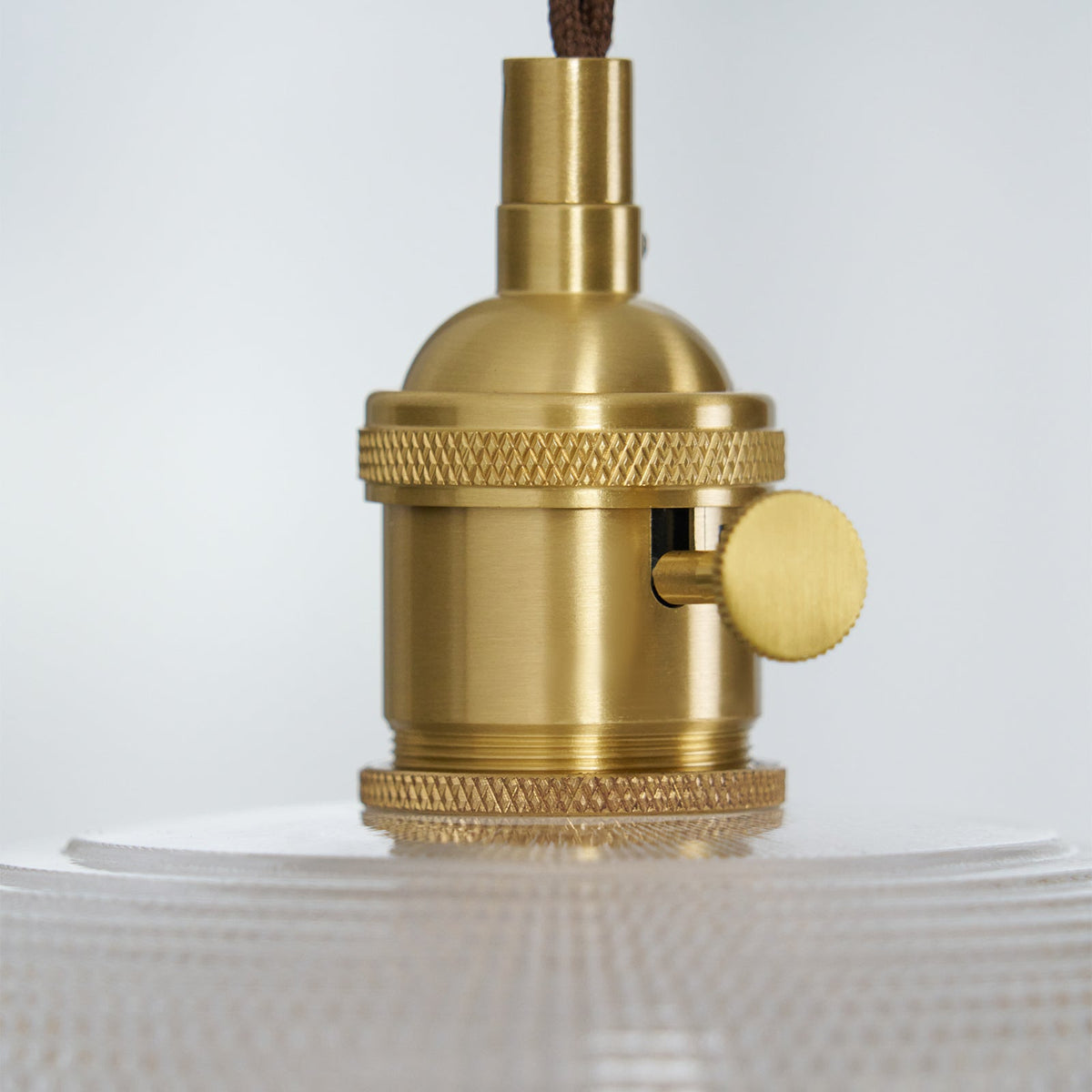 Crinel hanglamp van messing en glas