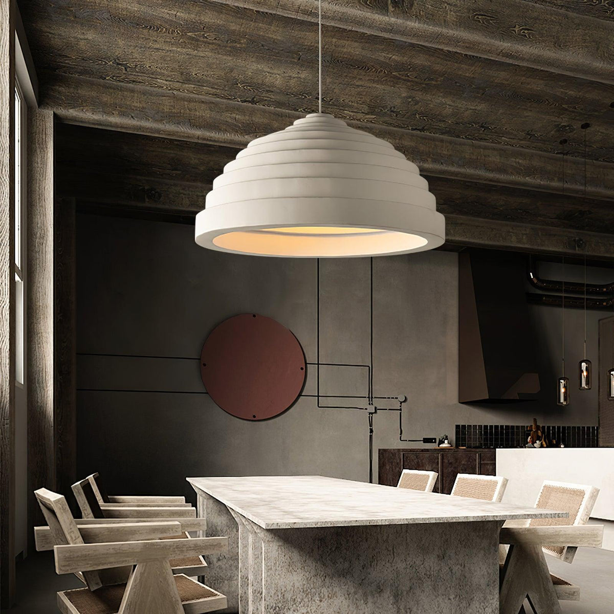 Niruise minimalistische hanglamp van hars