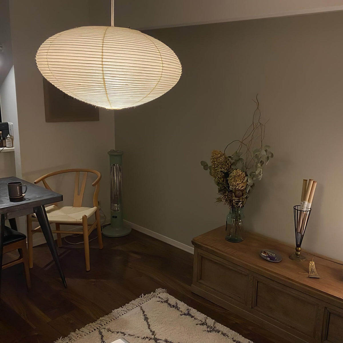 Piaiviella hanglamp washi-papier voor woonkamer