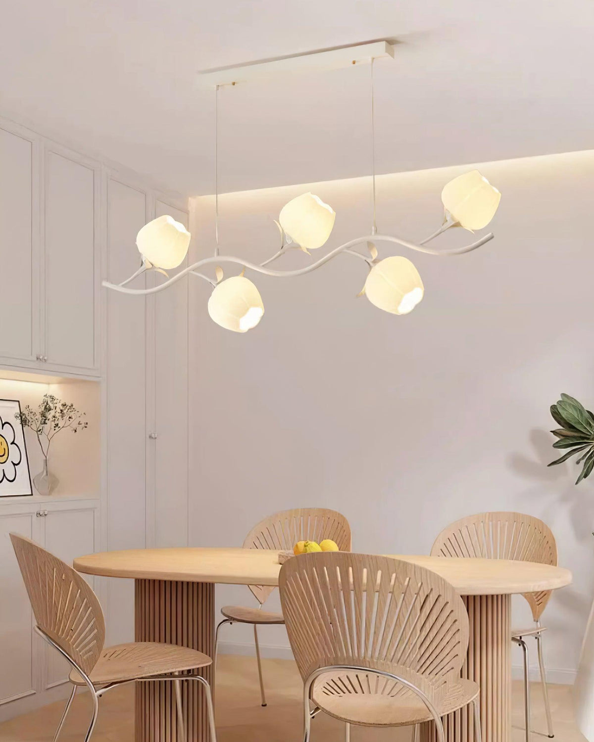 Liorareon Kroonluchter Bloemmotief glas