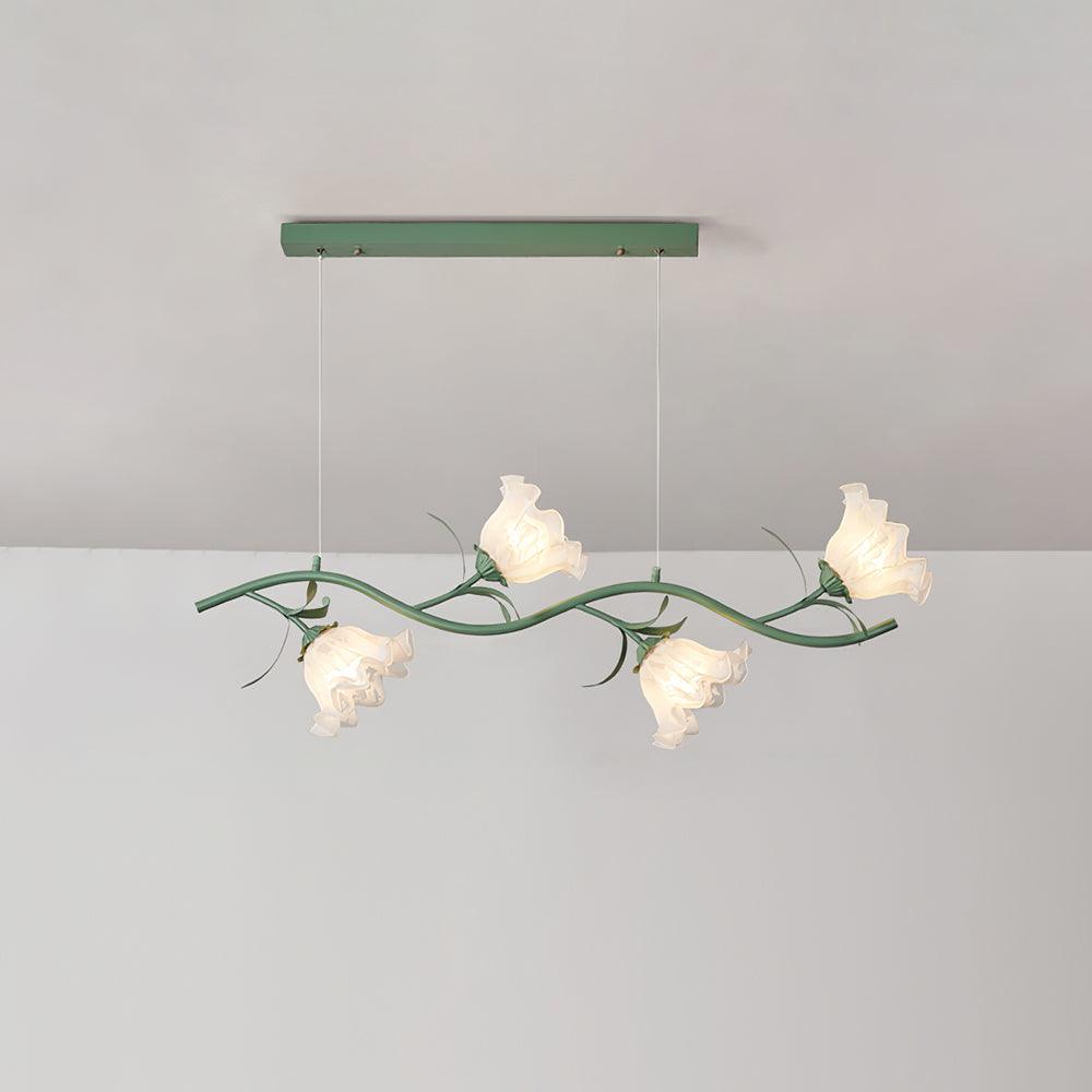 Liorareon Kroonluchter Bloemmotief glas