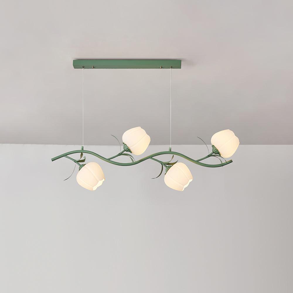 Liorareon Kroonluchter Bloemmotief glas