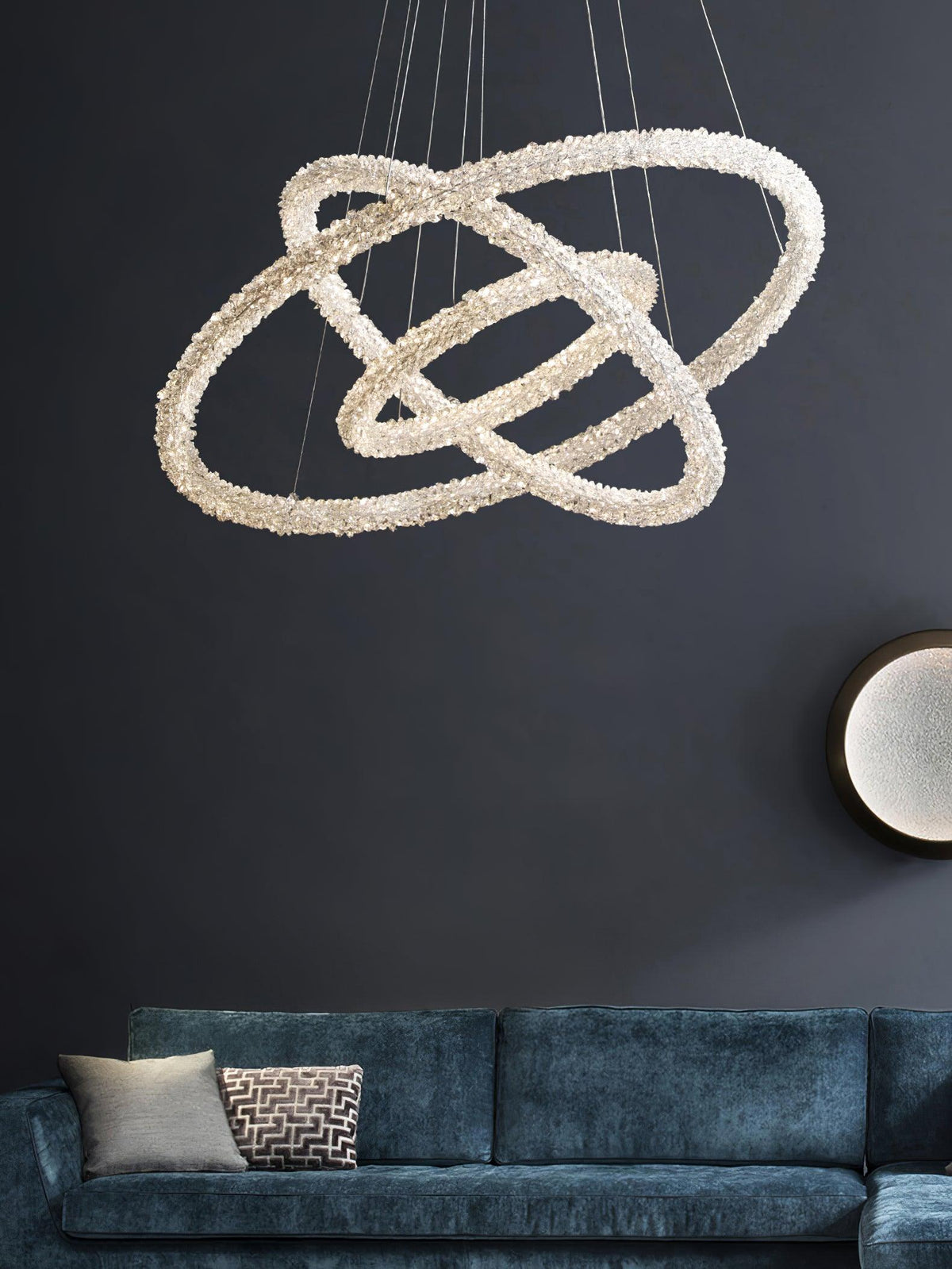 Seleira Ring kristal kroonluchter LED