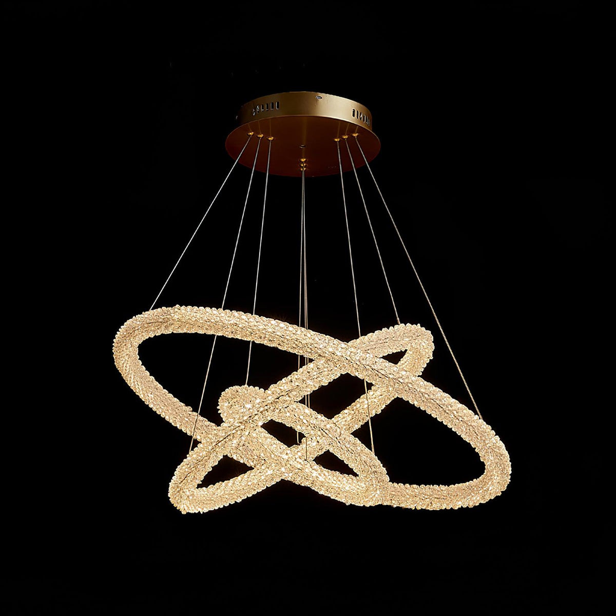 Seleira Ring kristal kroonluchter LED