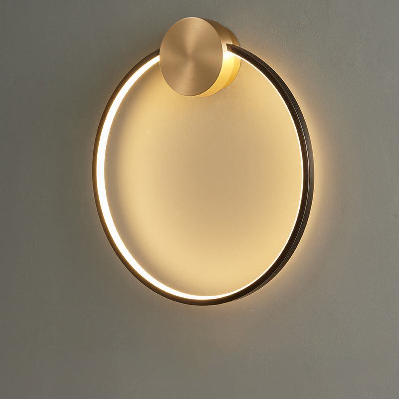 Oriaenne wandlamp Moderne Minimalistische Ringvormige LED messing Metaal