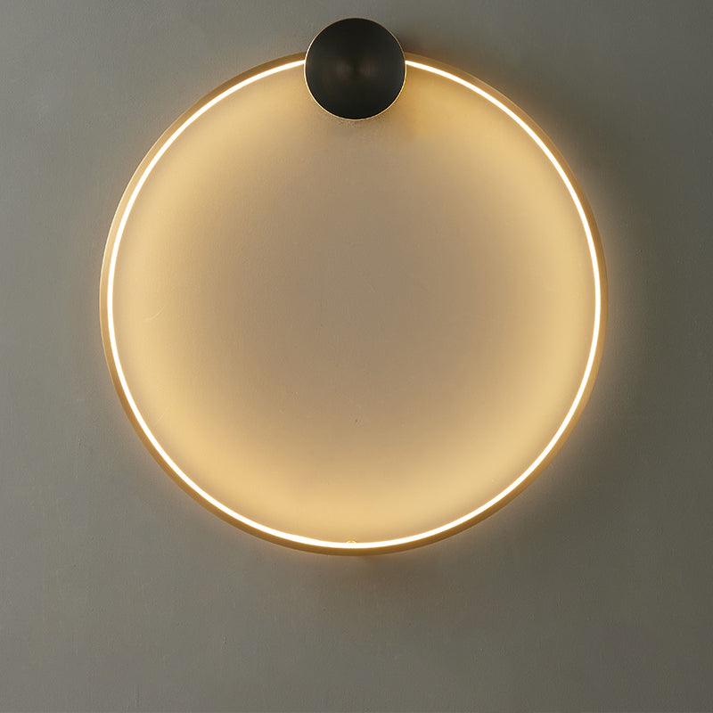 Oriaenne wandlamp Moderne Minimalistische Ringvormige LED messing Metaal