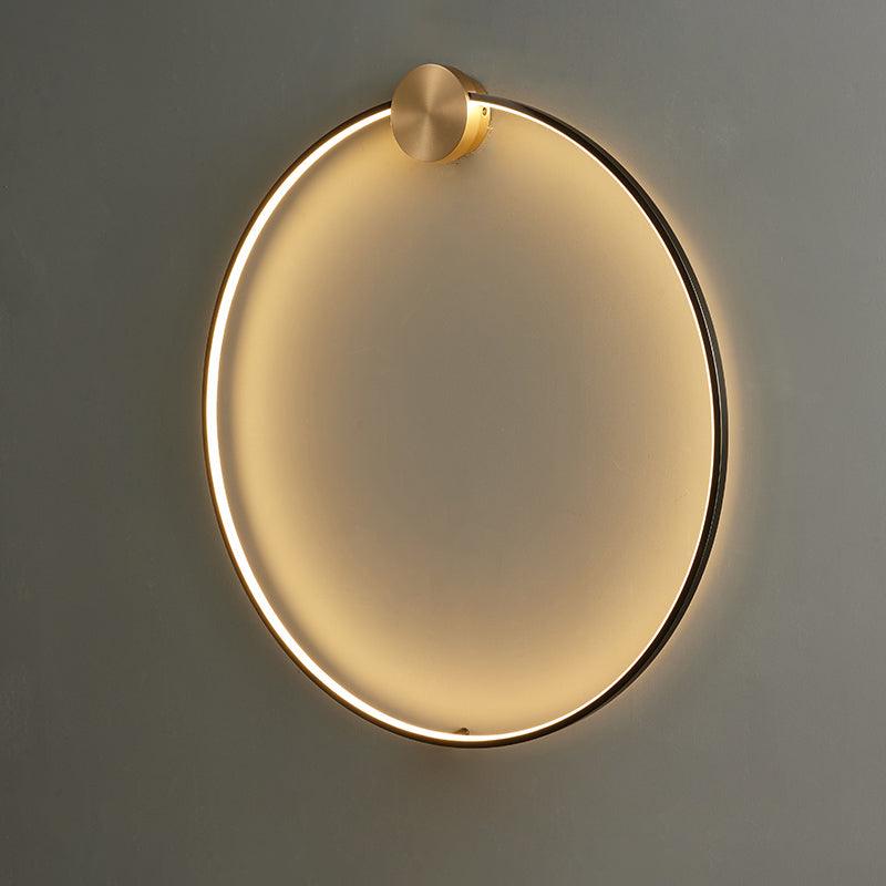 Oriaenne wandlamp Moderne Minimalistische Ringvormige LED messing Metaal