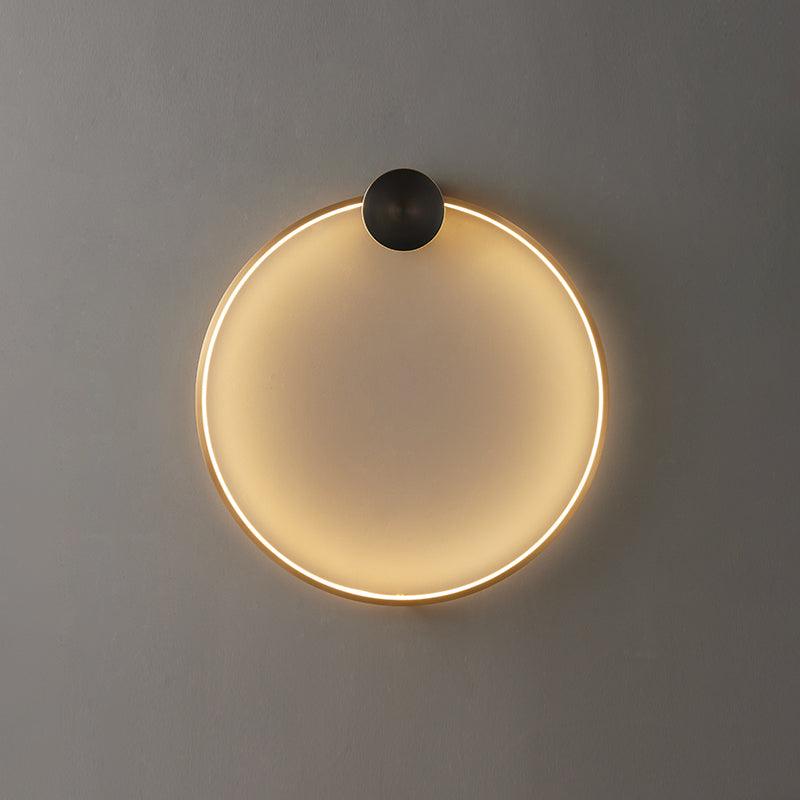 Oriaenne wandlamp Moderne Minimalistische Ringvormige LED messing Metaal
