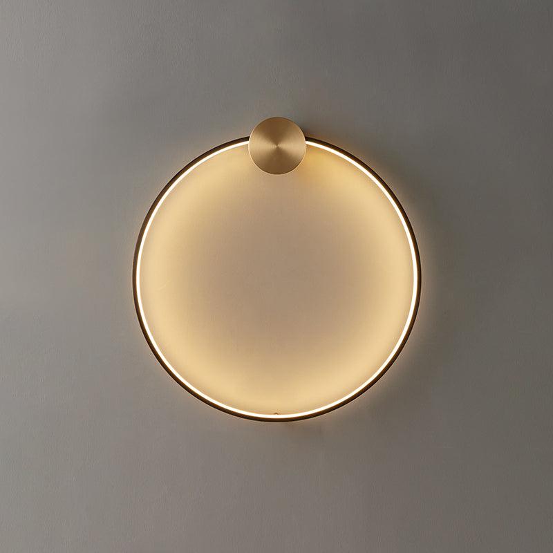 Oriaenne wandlamp Moderne Minimalistische Ringvormige LED messing Metaal