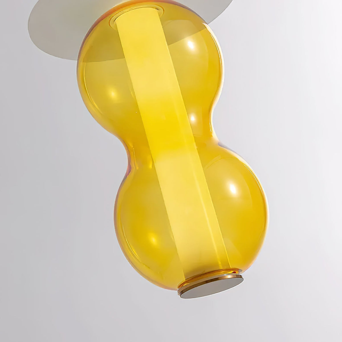 Lioririse hanglamp met gekleurde glas modern