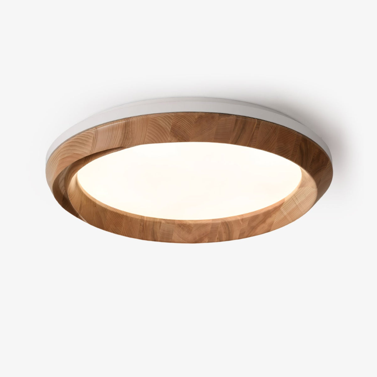 Aurdoreth Moderne plafondlamp met minimalistisch rimpelend houten ontwerp