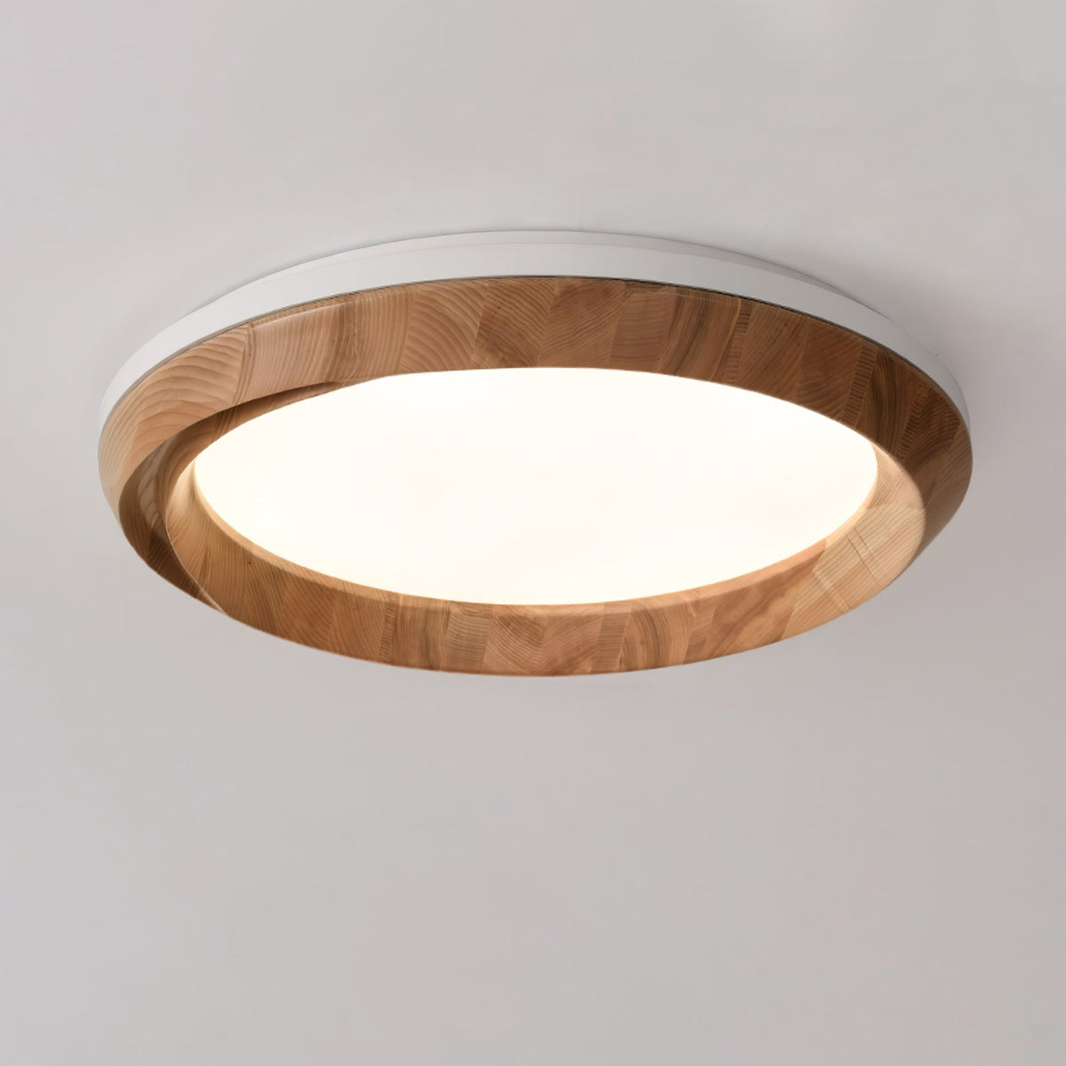 Aurdoreth Moderne plafondlamp met minimalistisch rimpelend houten ontwerp