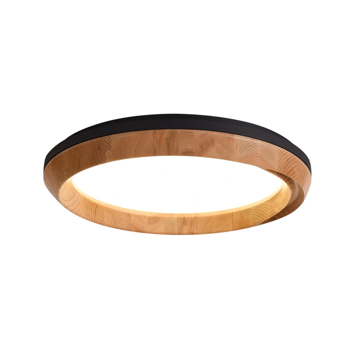 Aurdoreth Moderne plafondlamp met minimalistisch rimpelend houten ontwerp