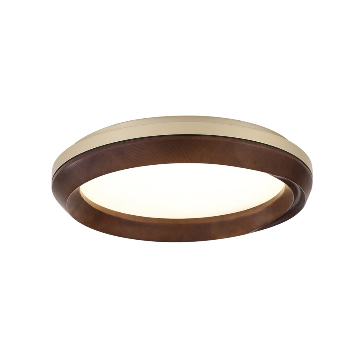 Aurdoreth Moderne plafondlamp met minimalistisch rimpelend houten ontwerp