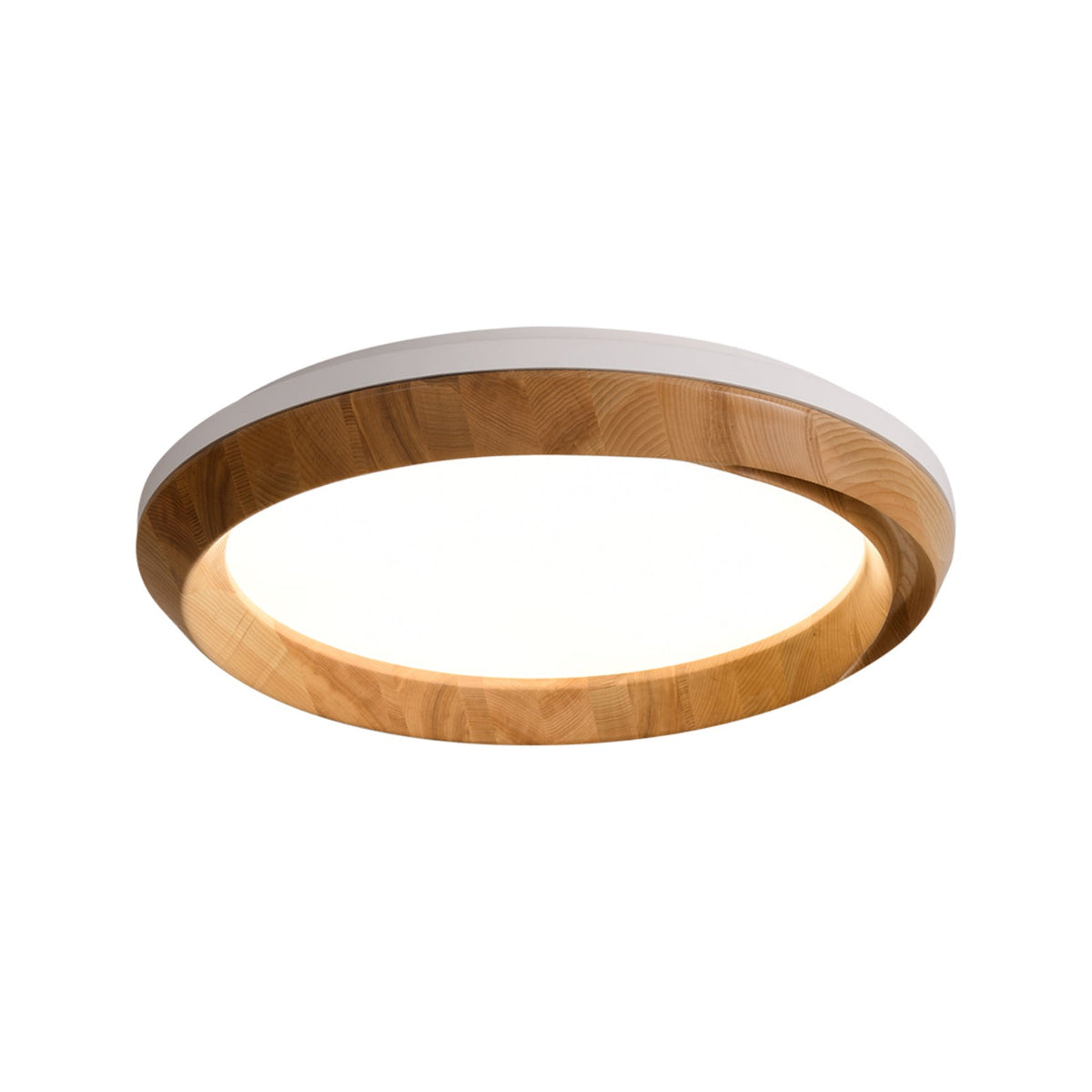 Aurdoreth Moderne plafondlamp met minimalistisch rimpelend houten ontwerp