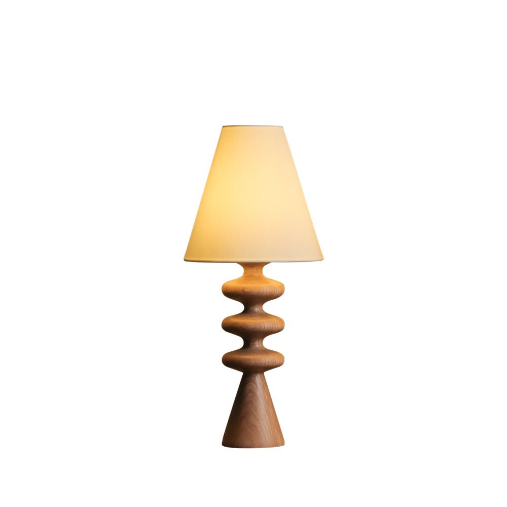 Zelms moderne tafellamp van hout