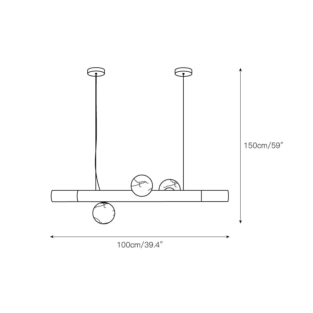 Avaros lineaire hanglamp