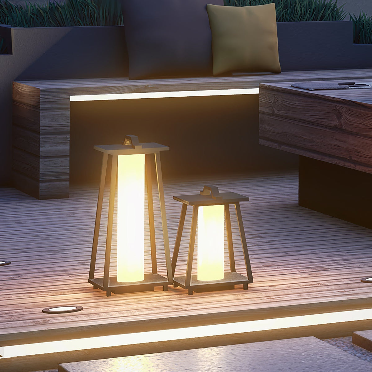 Syphae trapezoidvormige draagbare buitenlamp