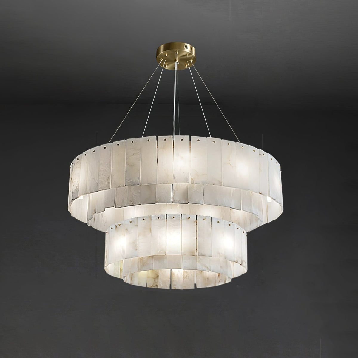 Dovin hanglamp van albast