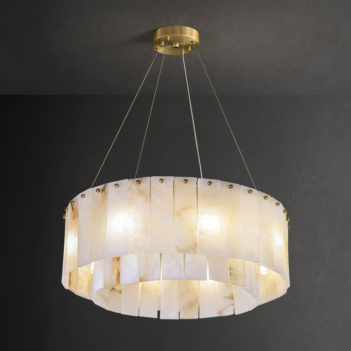 Dovin hanglamp van albast