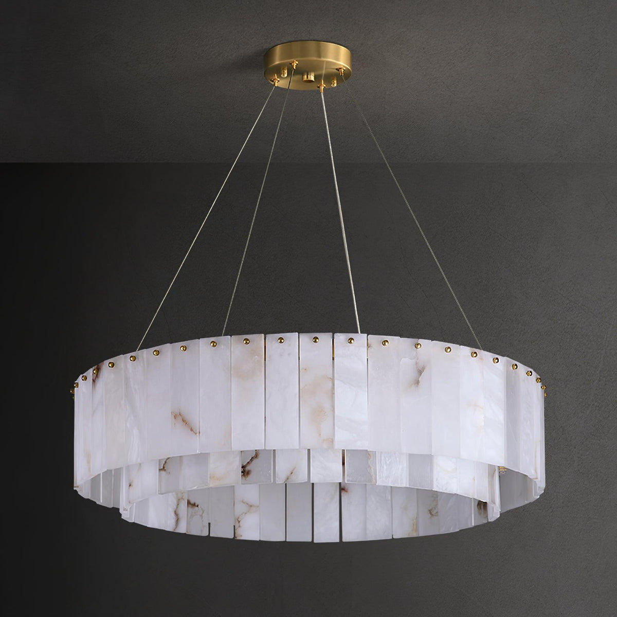 Dovin hanglamp van albast