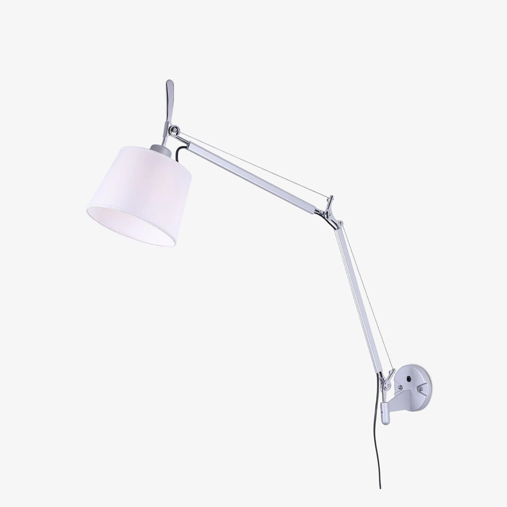 Elvinir Rocker Moderne wandlamp met stoffen kap