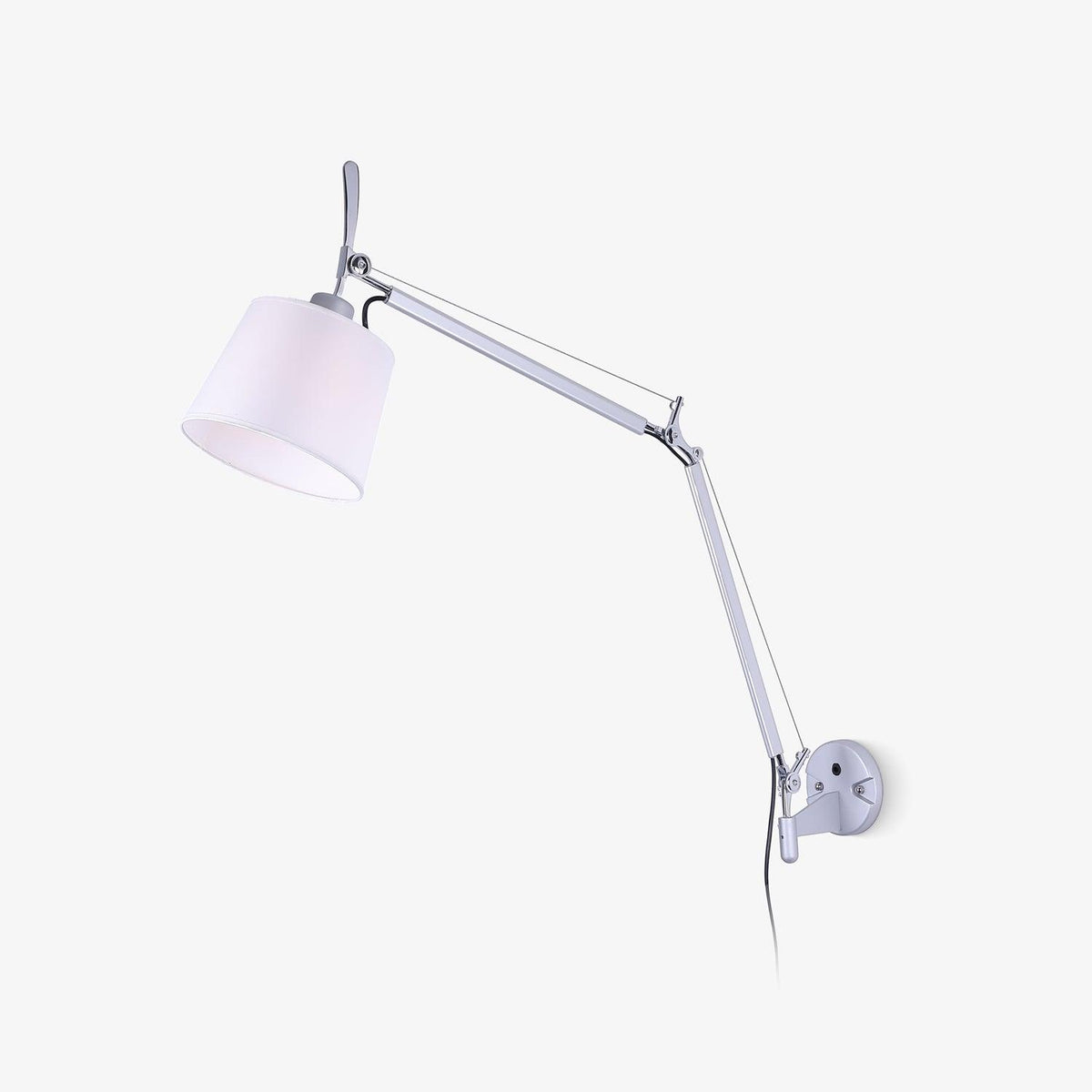 Elvinir Rocker Moderne wandlamp met stoffen kap