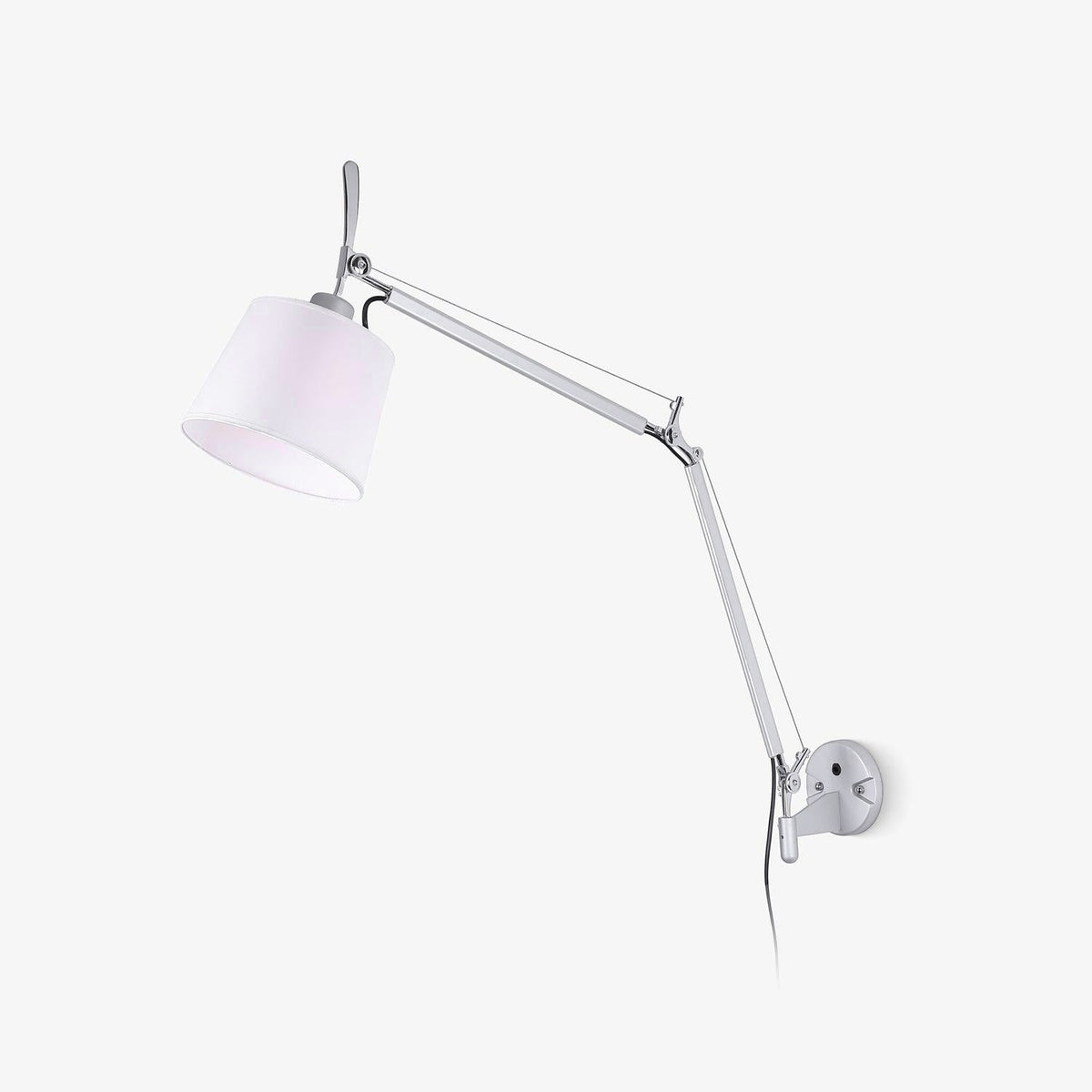Elvinir Rocker Moderne wandlamp met stoffen kap