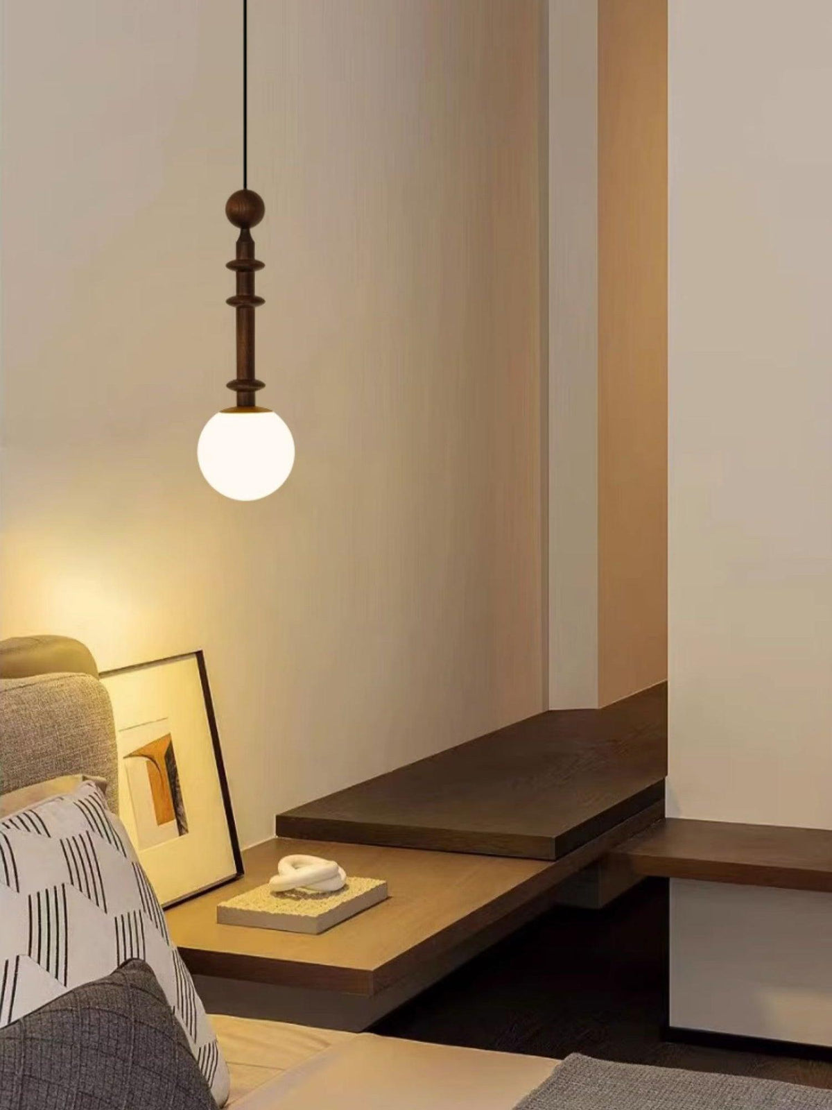 Barvel houten industriële hanglamp