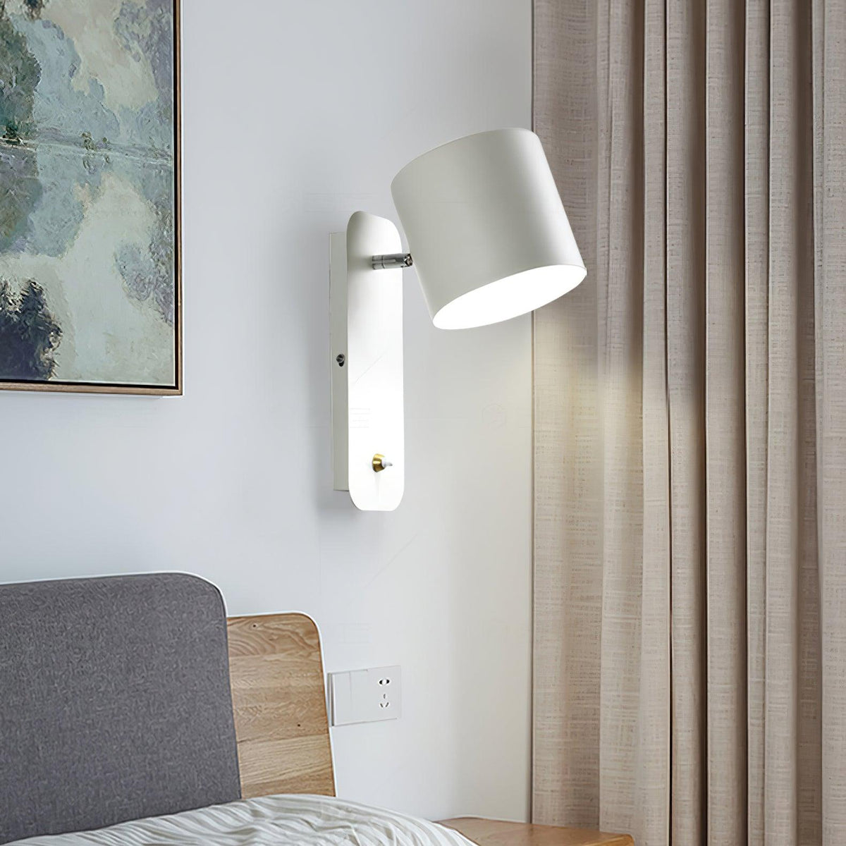 Lumuiella wandlamp met Draaibare Cilinder