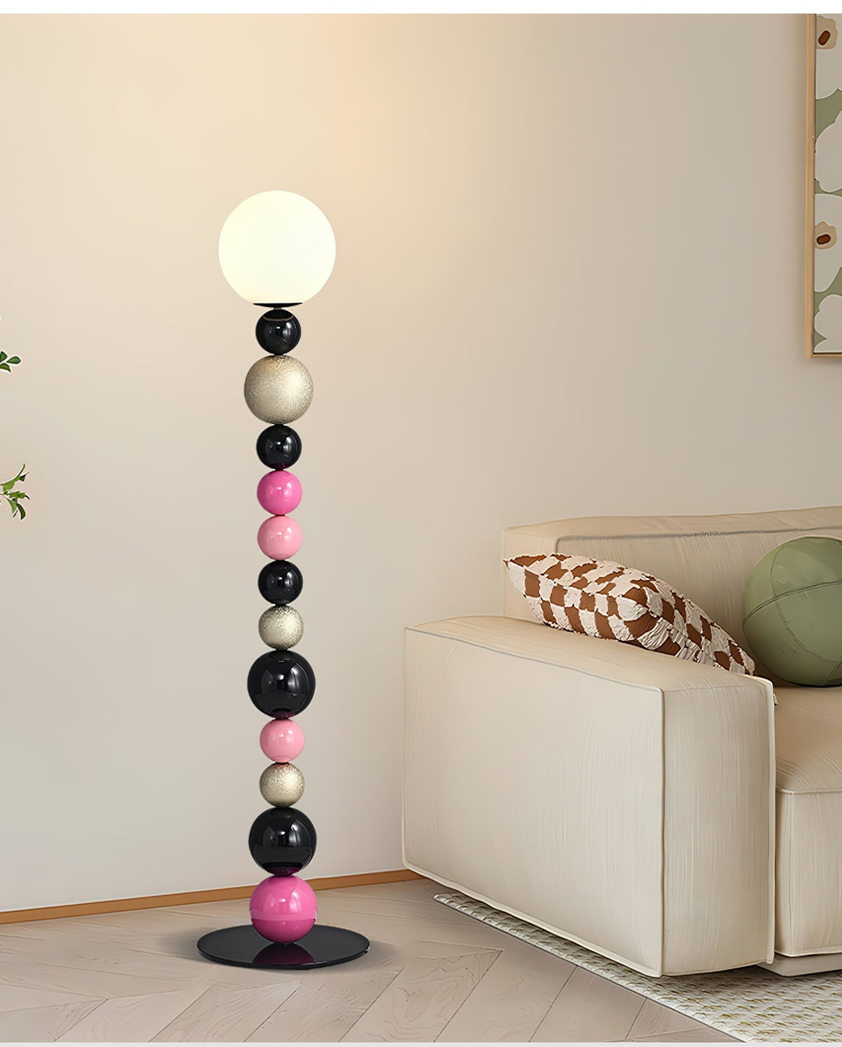 Kaleido Ronde Ballen Stapelbare vloerlamp