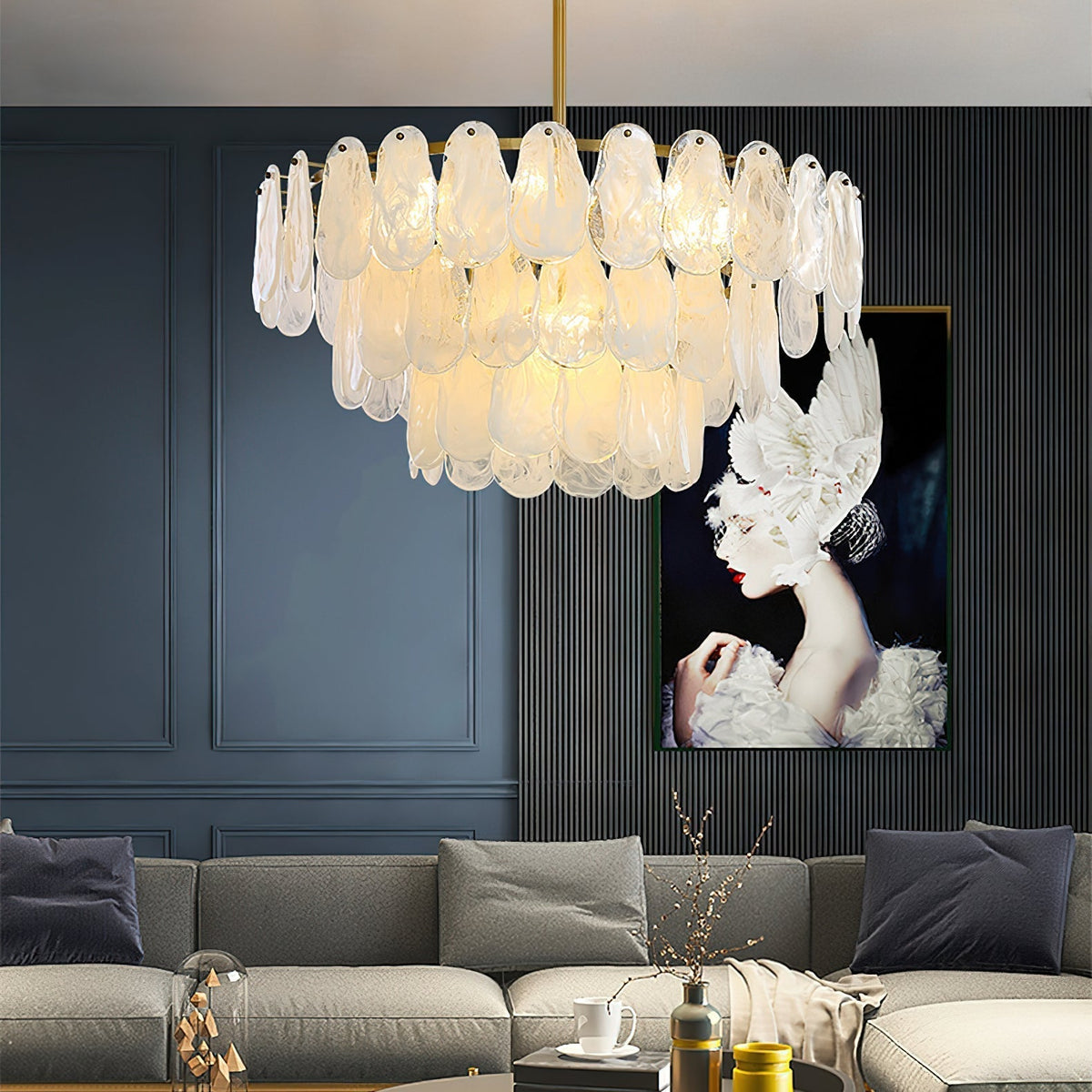 Dren Postmodern Luxe Ronde Wolk glas Kroonluchter