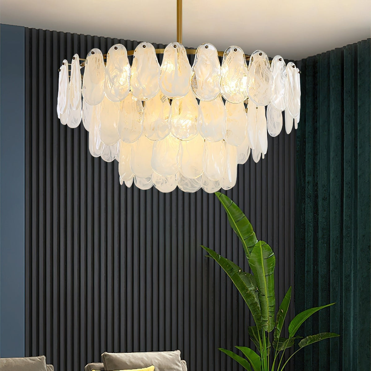 Dren Postmodern Luxe Ronde Wolk glas Kroonluchter