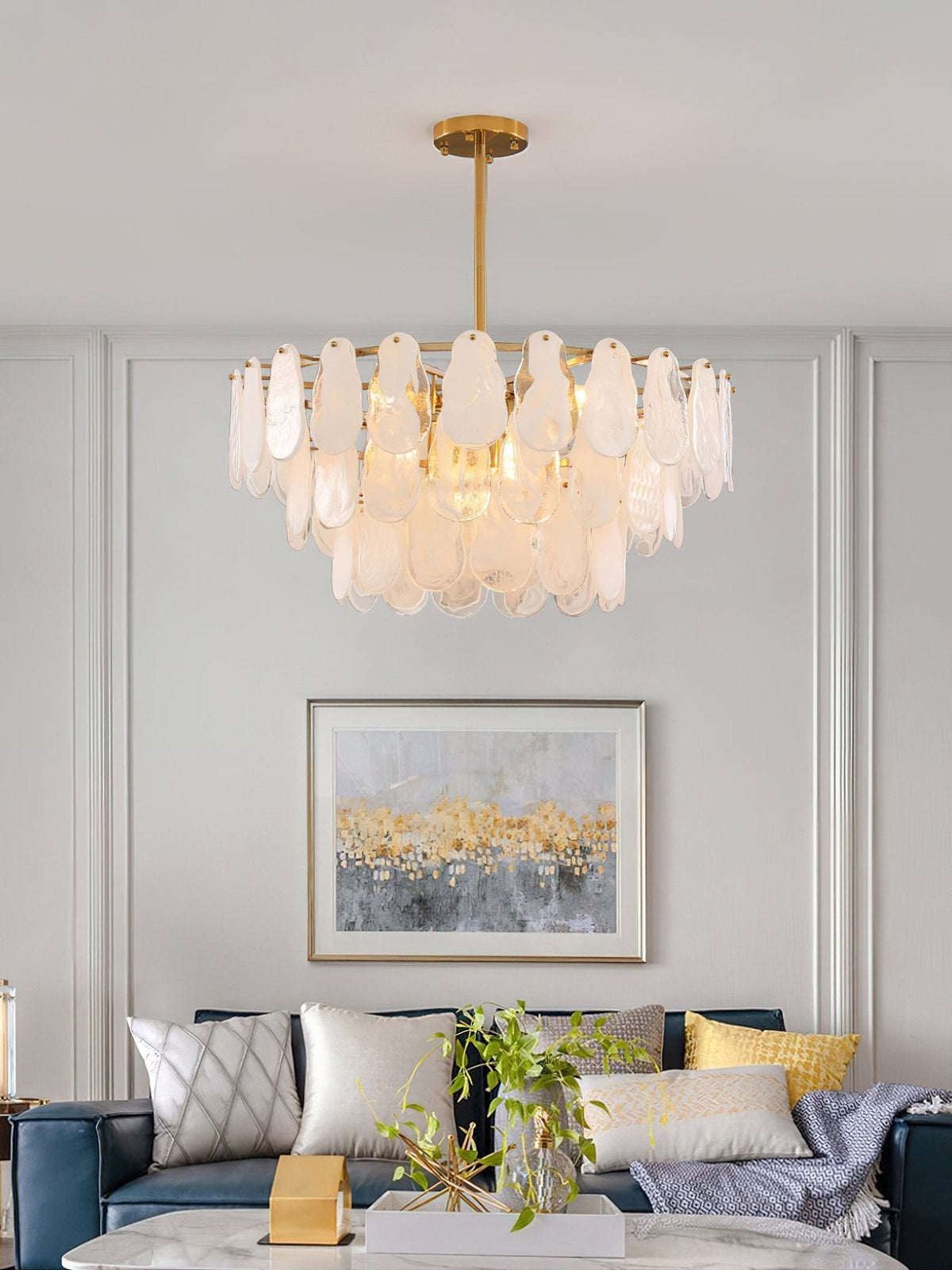 Dren Postmodern Luxe Ronde Wolk glas Kroonluchter