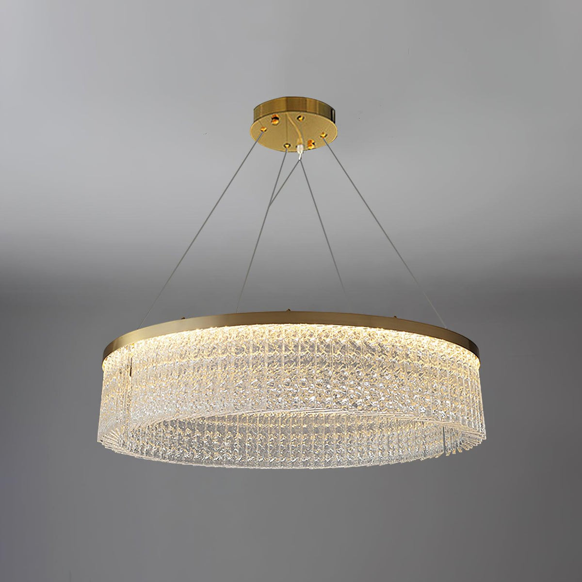 Seluira kroonluchter ronde halo kristal